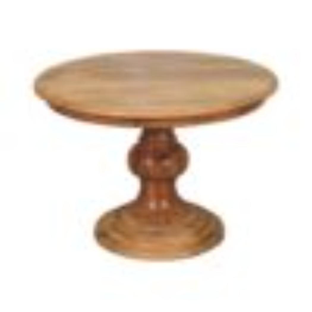 Round Turned Dining Table | Sculptural Pedestal Style | Timeless Design