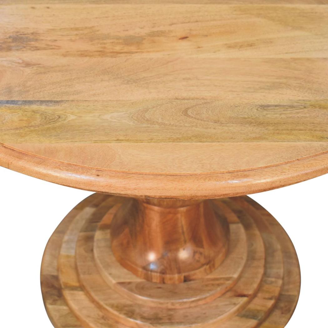 Round Turned Dining Table | Sculptural Pedestal Style | Timeless Design