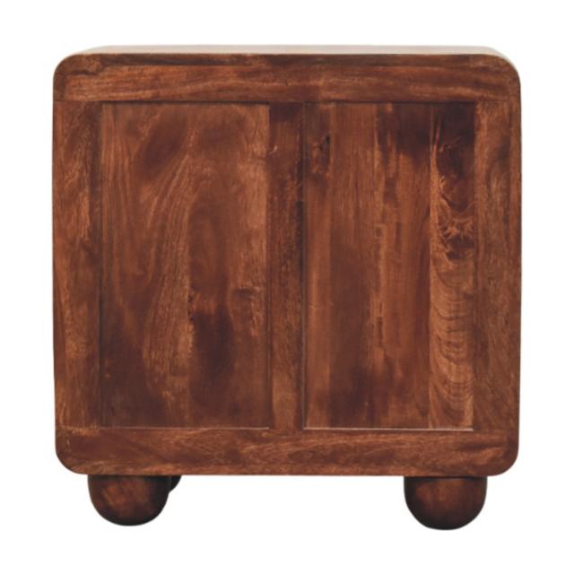 Rounded 3 Drawer Chest | Wooden Chest of Drawers | Bedroom Storage
