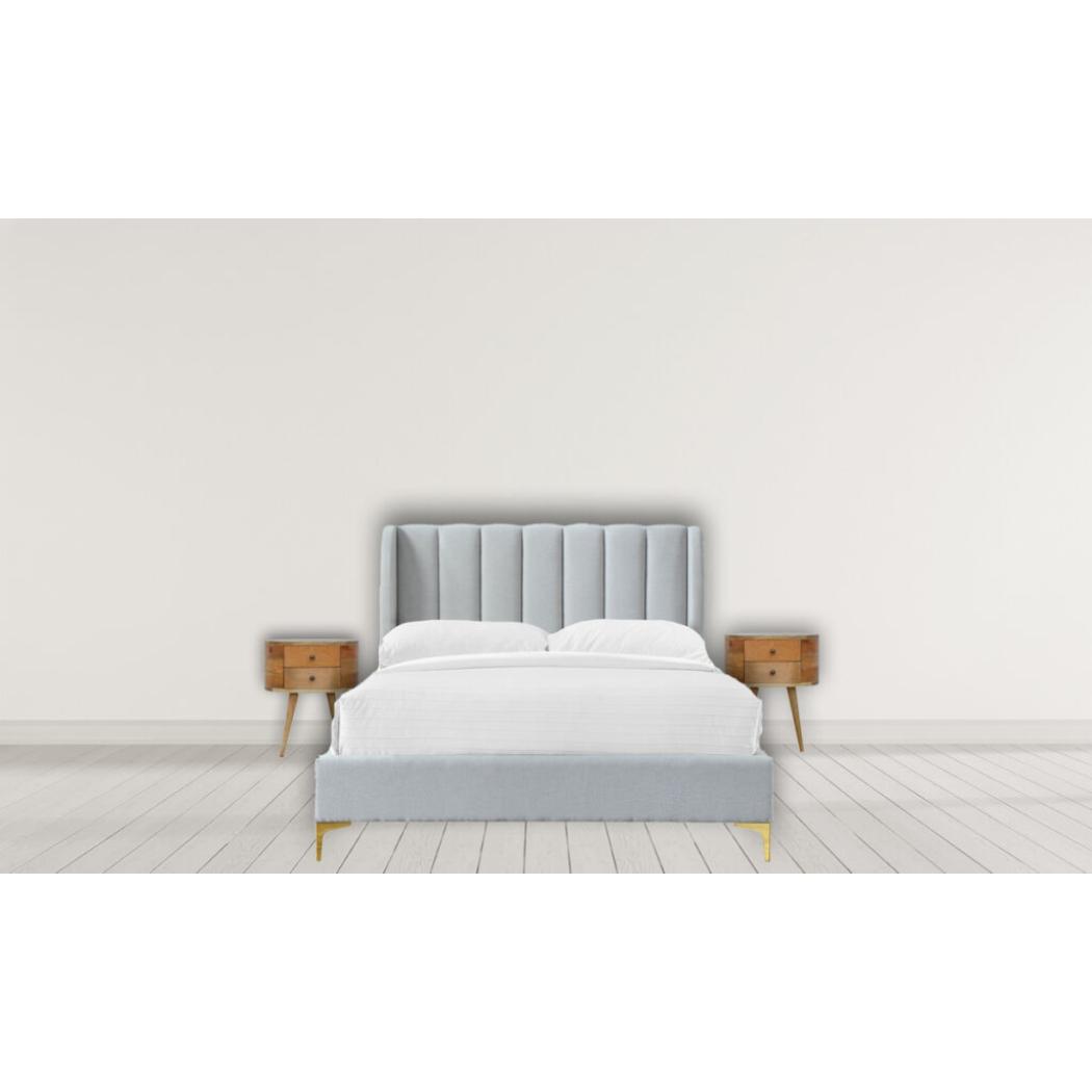 Rounded Bedside Table | Soft-Edge Design | Compact Bedroom Storage