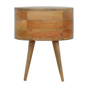 Rounded Bedside Table | Soft-Edge Design | Compact Bedroom Storage