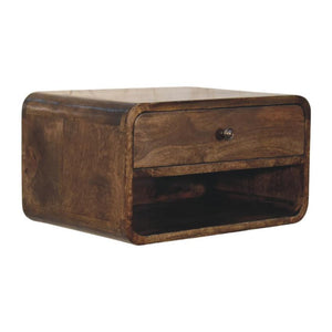 Rounded Edge 1 Drawer Bedside | Solid Wood Nightstand
