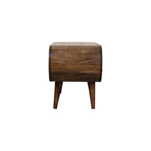 Rounded Edge 2 Drawer Media Unit | Solid Wood TV Stand