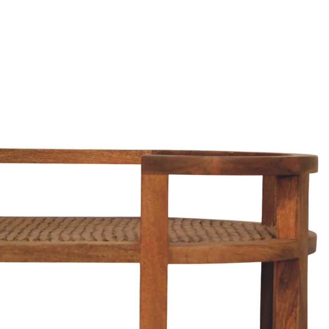 Saffron Rattan Butler Table | Rattan Texture | Accent Furniture