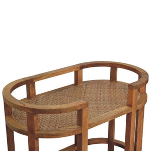 Saffron Rattan Butler Table | Rattan Texture | Accent Furniture