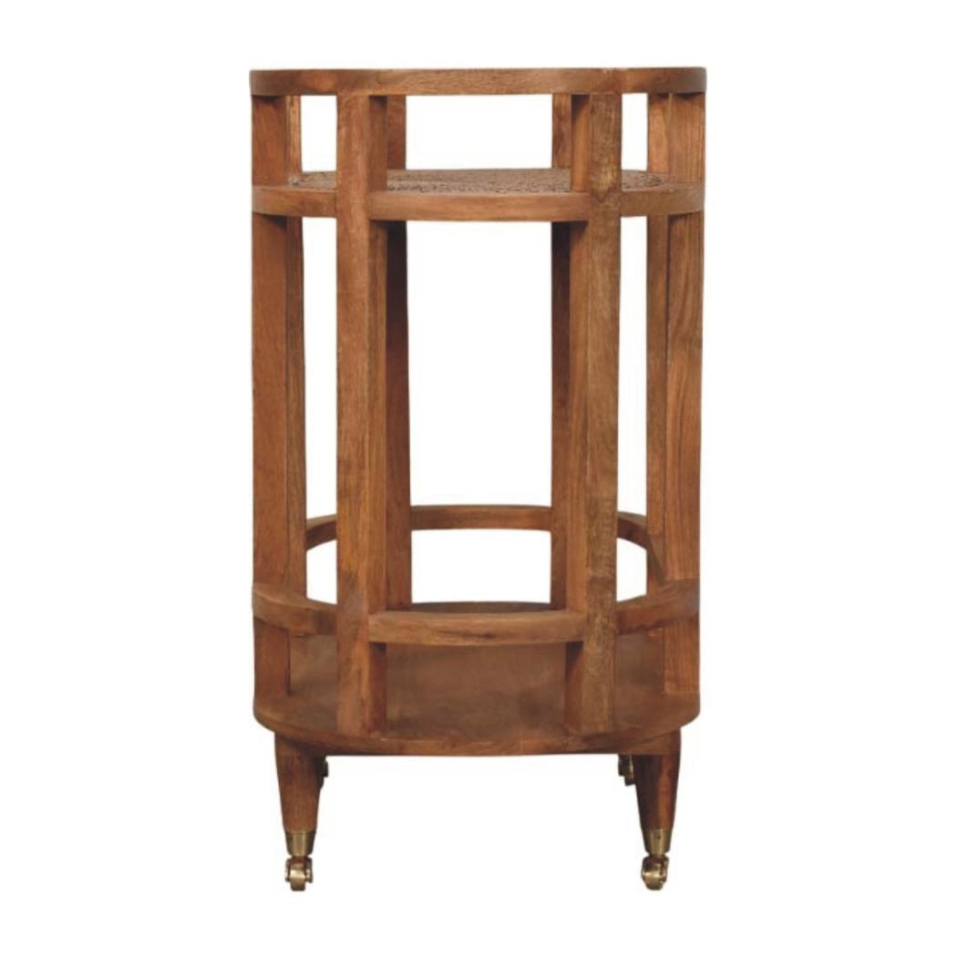 Saffron Rattan Butler Table | Rattan Texture | Accent Furniture
