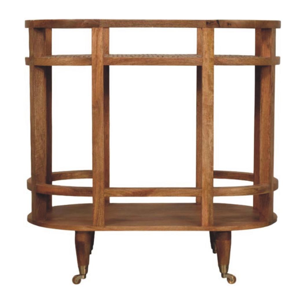 Saffron Rattan Butler Table | Rattan Texture | Accent Furniture