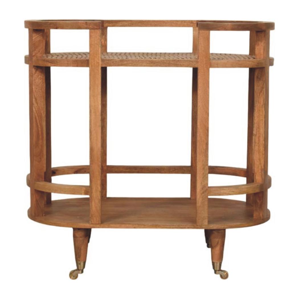 Saffron Rattan Butler Table | Rattan Texture | Accent Furniture