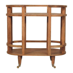 Saffron Rattan Butler Table | Rattan Texture | Accent Furniture