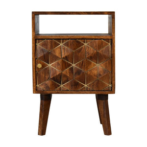 Samara Bedside Table | Compact Bedroom Storage | Contemporary Design