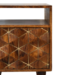 Samara Bedside Table | Compact Bedroom Storage | Contemporary Design
