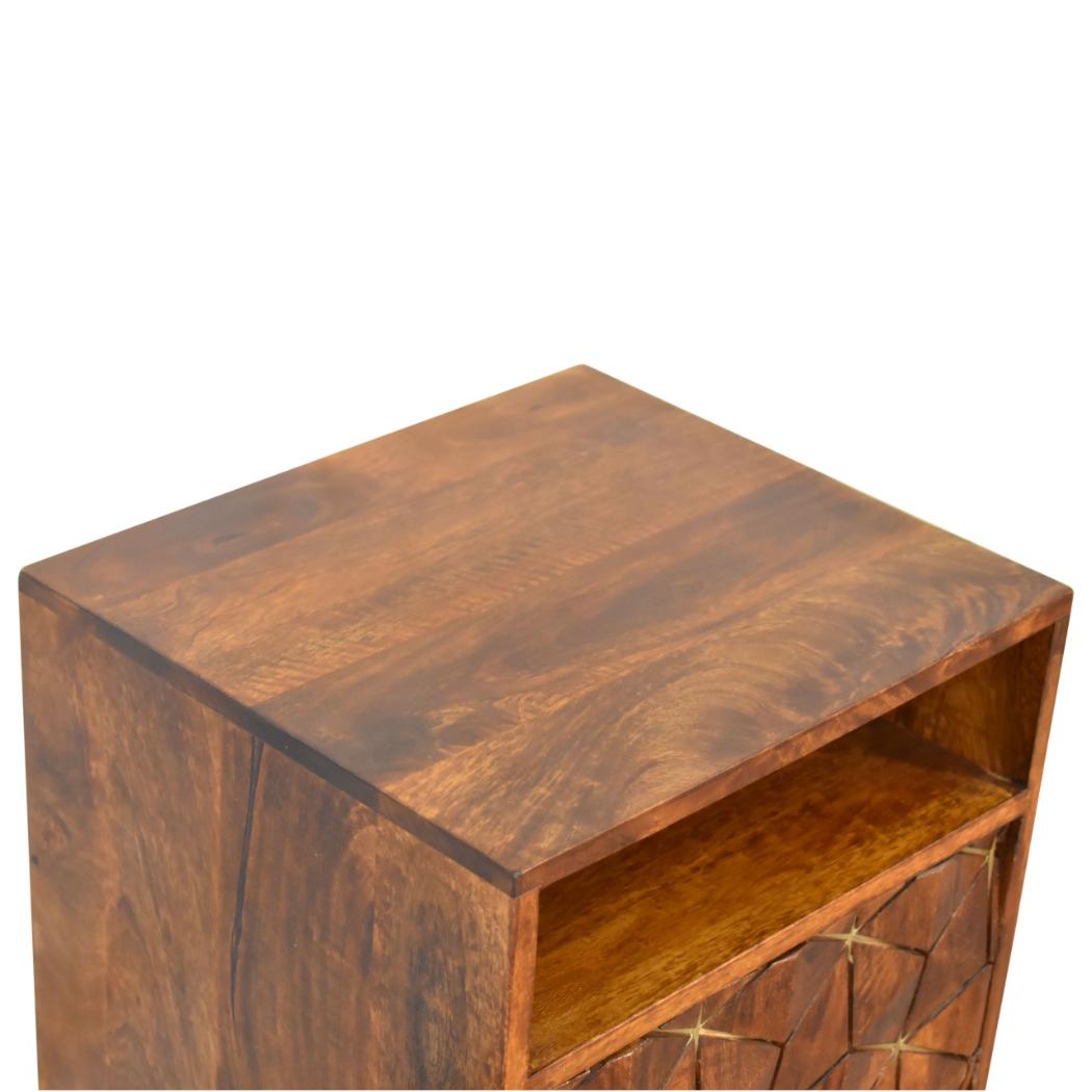 Samara Bedside Table | Compact Bedroom Storage | Contemporary Design