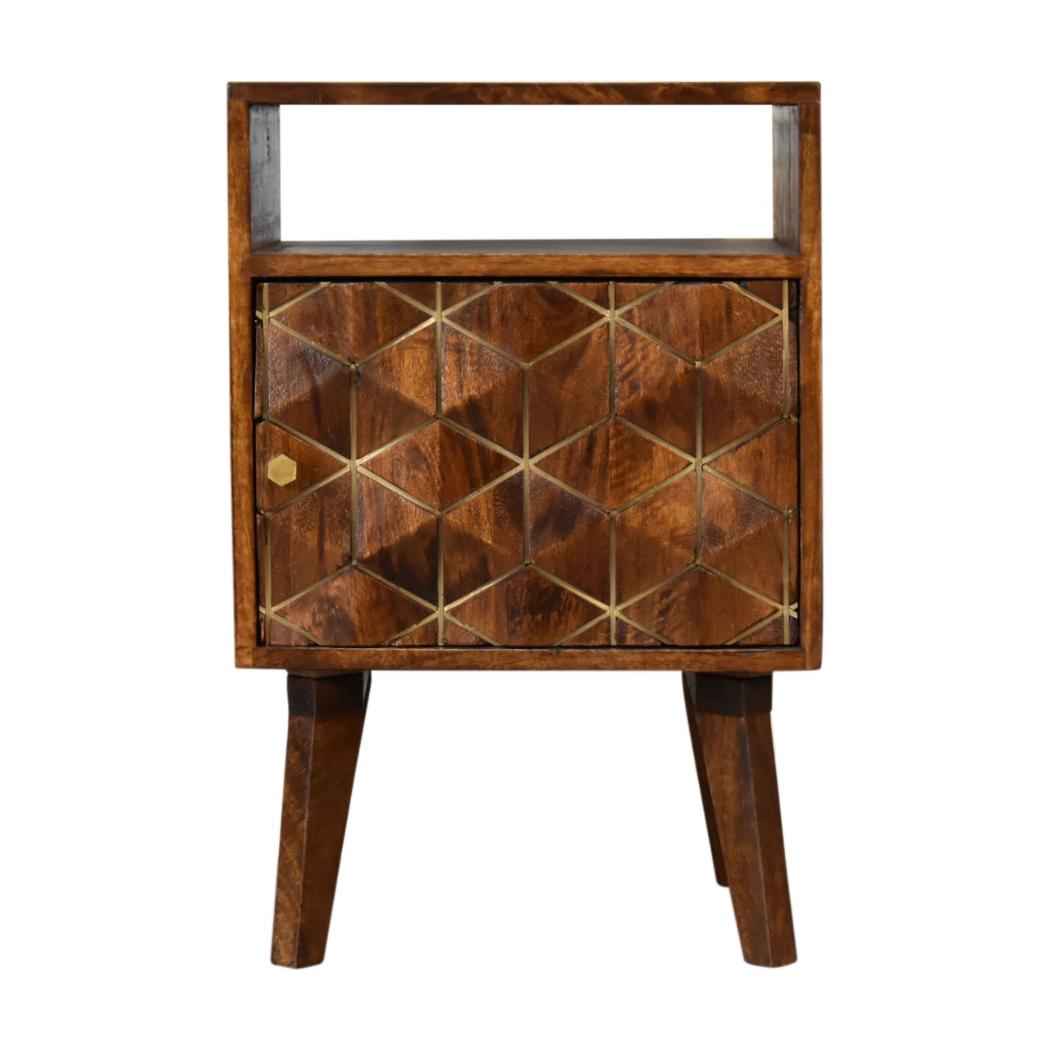 Samara Bedside Table | Compact Bedroom Storage | Contemporary Design