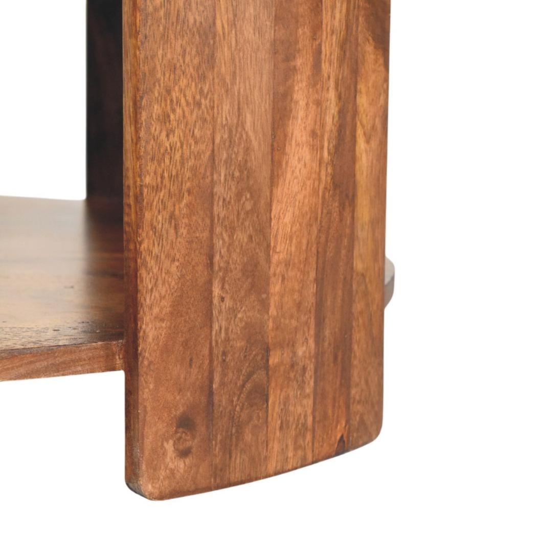 Savoy Leather Coffee Table | Solid Mango Wood | Brown Leather Top | Upholstered Centre Table
