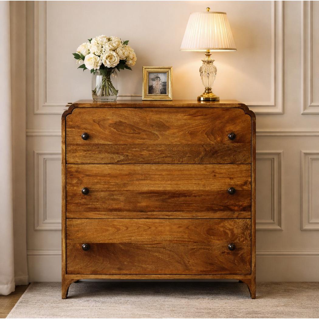 Scalloped-Edge Chest | Decorative Bedroom Storage