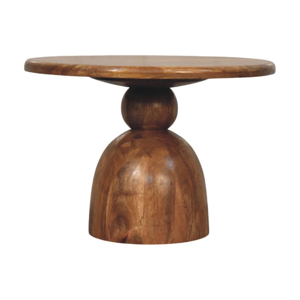 Sculpted Pedestal Coffee Table | Sculptural Form | Contemporary Living Room Centrepiece