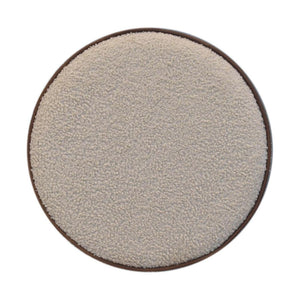 Serenity Large Round Footstool | Upholstered Accent Ottoman | Generous Circular Design