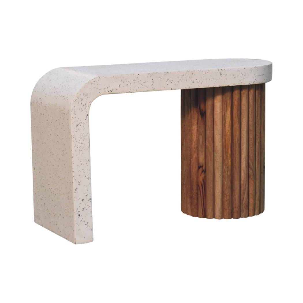 Serenity Terrazzo Coffee Table | Decorative Stone Surface | Contemporary Living Room Table
