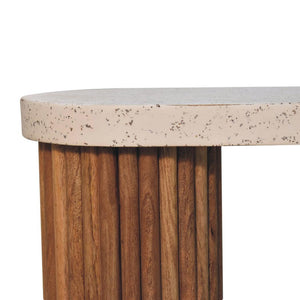 Serenity Terrazzo Coffee Table | Decorative Stone Surface | Contemporary Living Room Table