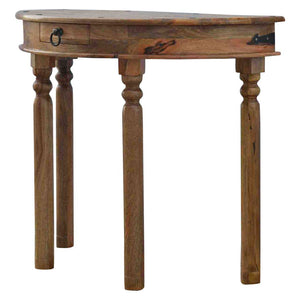 Serpentine Console Table | Curved Front Design | Elegant Hallway Accent