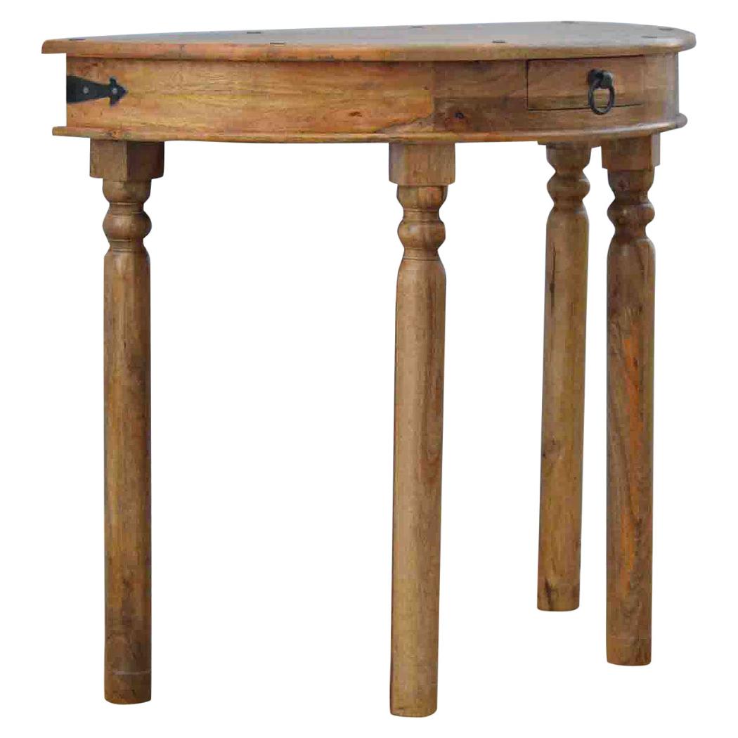 Serpentine Console Table | Curved Front Design | Elegant Hallway Accent