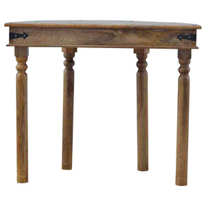 Serpentine Console Table | Curved Front Design | Elegant Hallway Accent