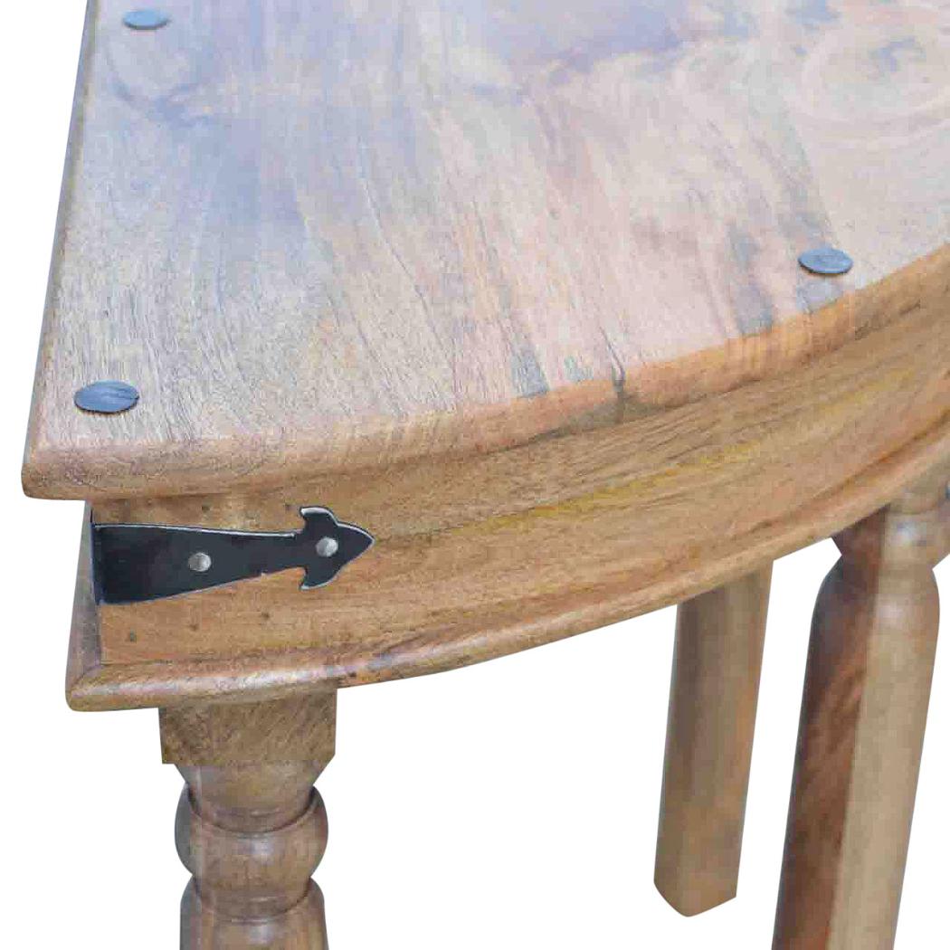 Serpentine Console Table | Curved Front Design | Elegant Hallway Accent