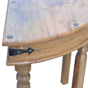 Serpentine Console Table | Curved Front Design | Elegant Hallway Accent