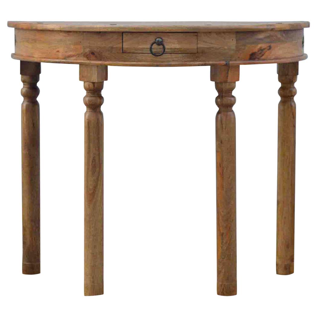 Serpentine Console Table | Curved Front Design | Elegant Hallway Accent