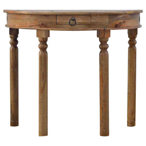Serpentine Console Table | Curved Front Design | Elegant Hallway Accent