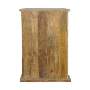 Serpentine Drum Chest | 3 Drawer Storage | Curved Accent Cabinet