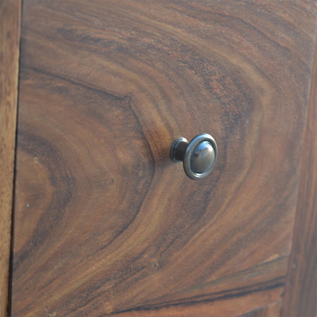 Sheesham Storage Cabinet | 4 Drawer Design | Natural Wood Accent Furniture
