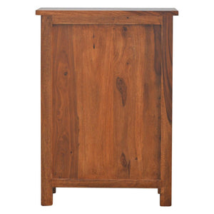 Sheesham Storage Cabinet | 4 Drawer Design | Natural Wood Accent Furniture
