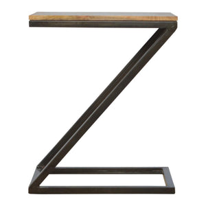 Side Table | Iron Base | Industrial-Inspired Living Room Accent