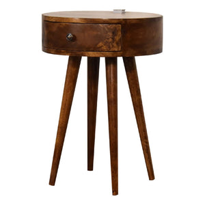 Single Bedside Table | Chestnut Finish | Compact Bedroom Storage