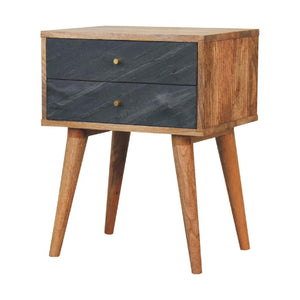 Slade Bedside | Solid Mango Wood | Natural Wood Finish | Artisan-Crafted Design