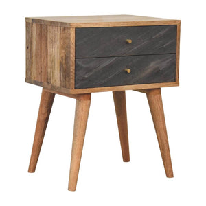 Slade Bedside | Solid Mango Wood | Natural Wood Finish | Artisan-Crafted Design