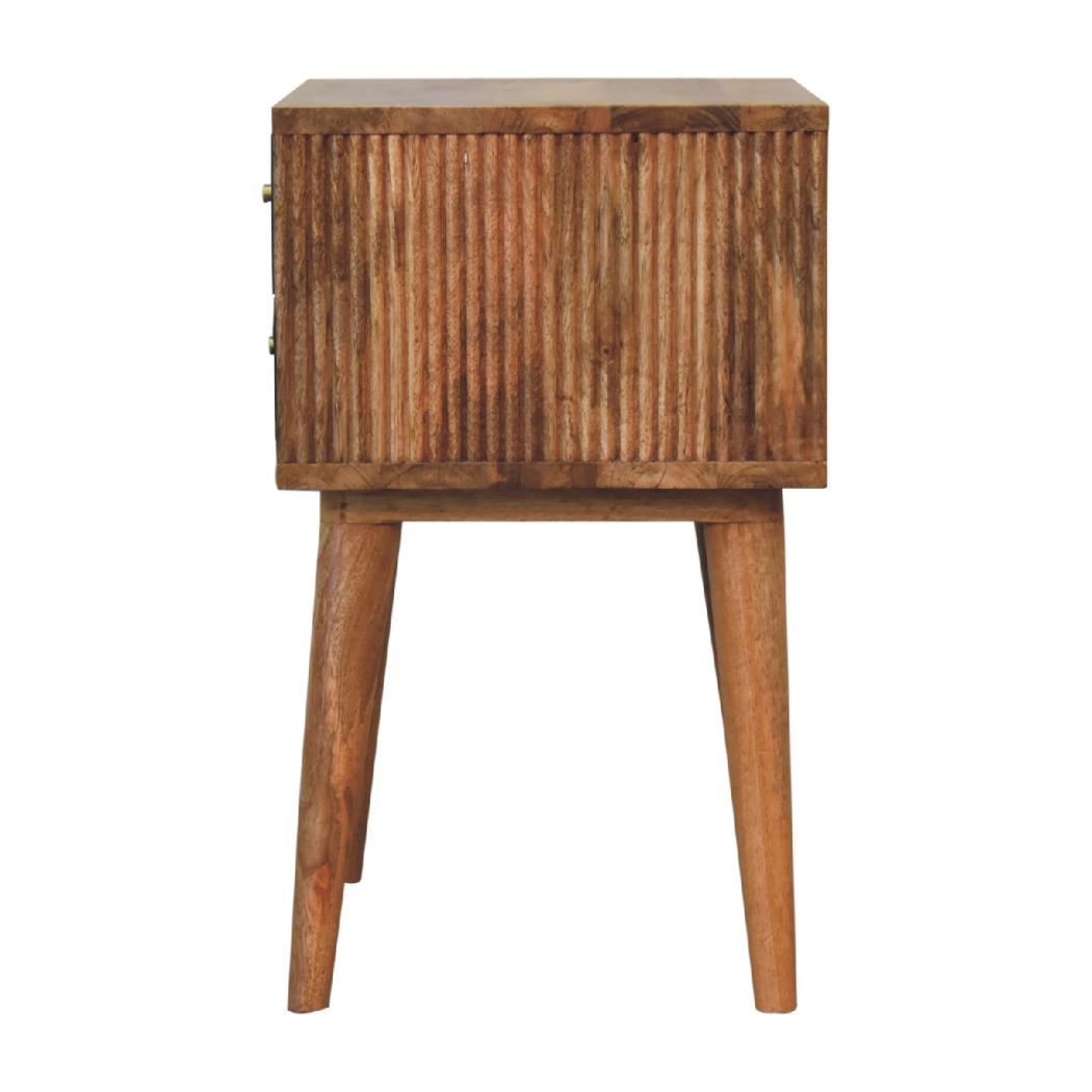 Slade Bedside | Solid Mango Wood | Natural Wood Finish | Artisan-Crafted Design