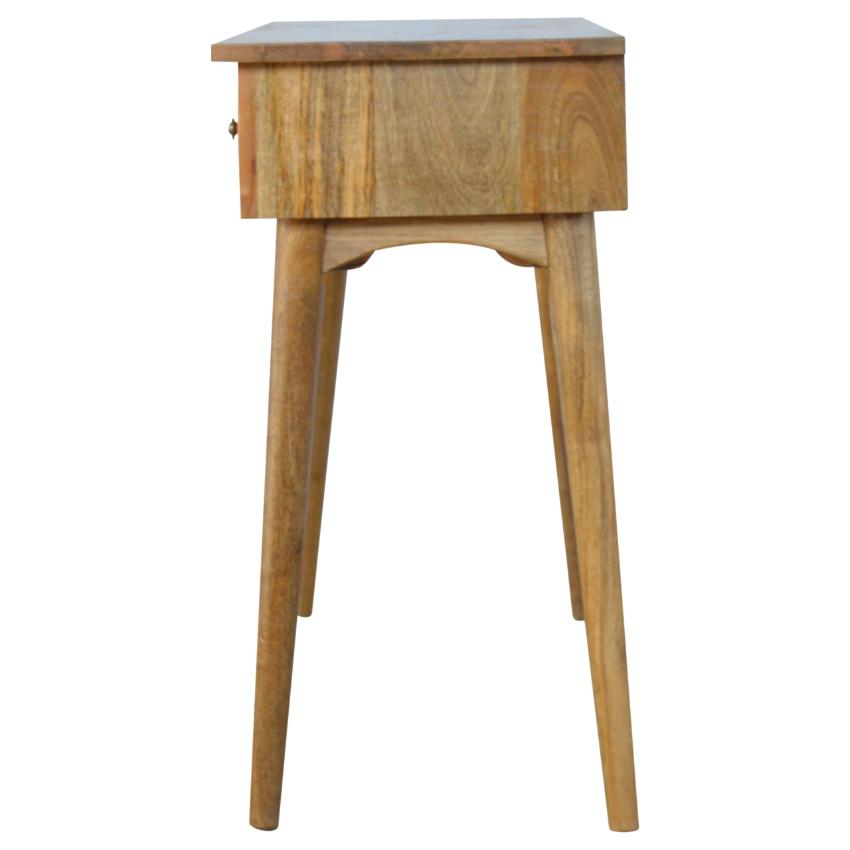 Slim Mango Wood Console Table | 3 Drawers | Nordic Legs