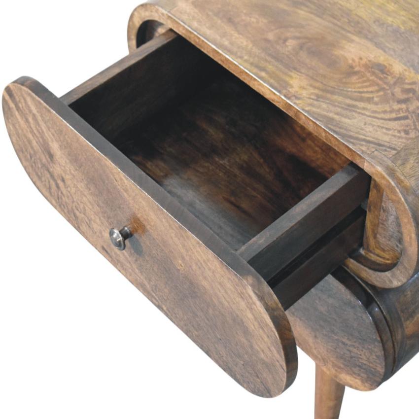 Slimline 2 Drawer Bedside | Solid Wood Narrow Nightstand