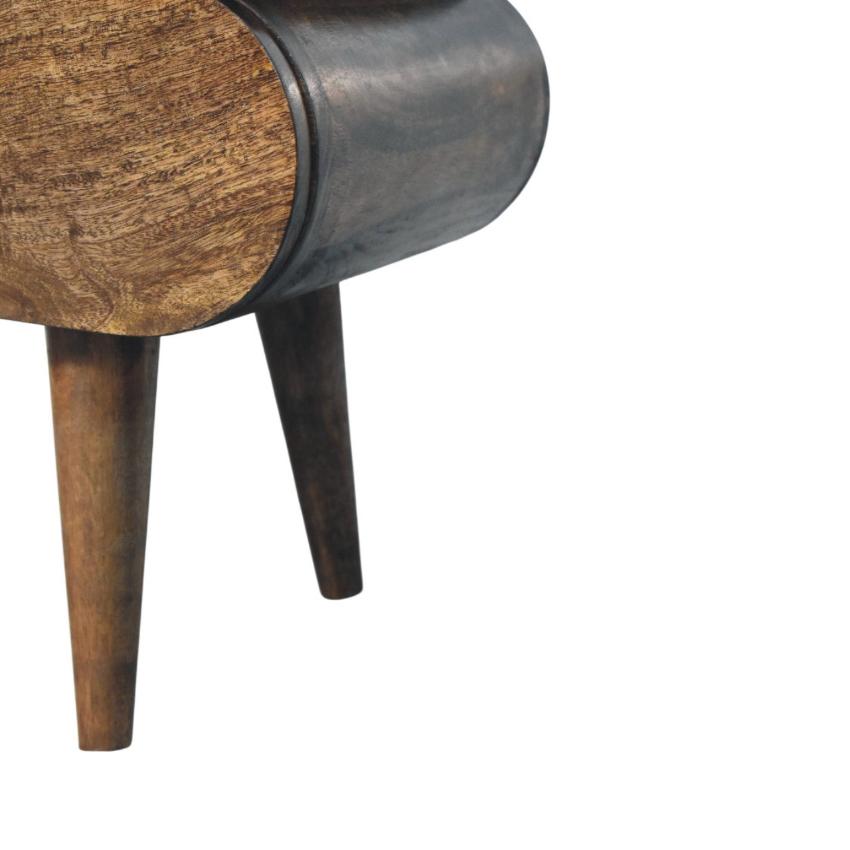 Slimline 2 Drawer Bedside | Solid Wood Narrow Nightstand