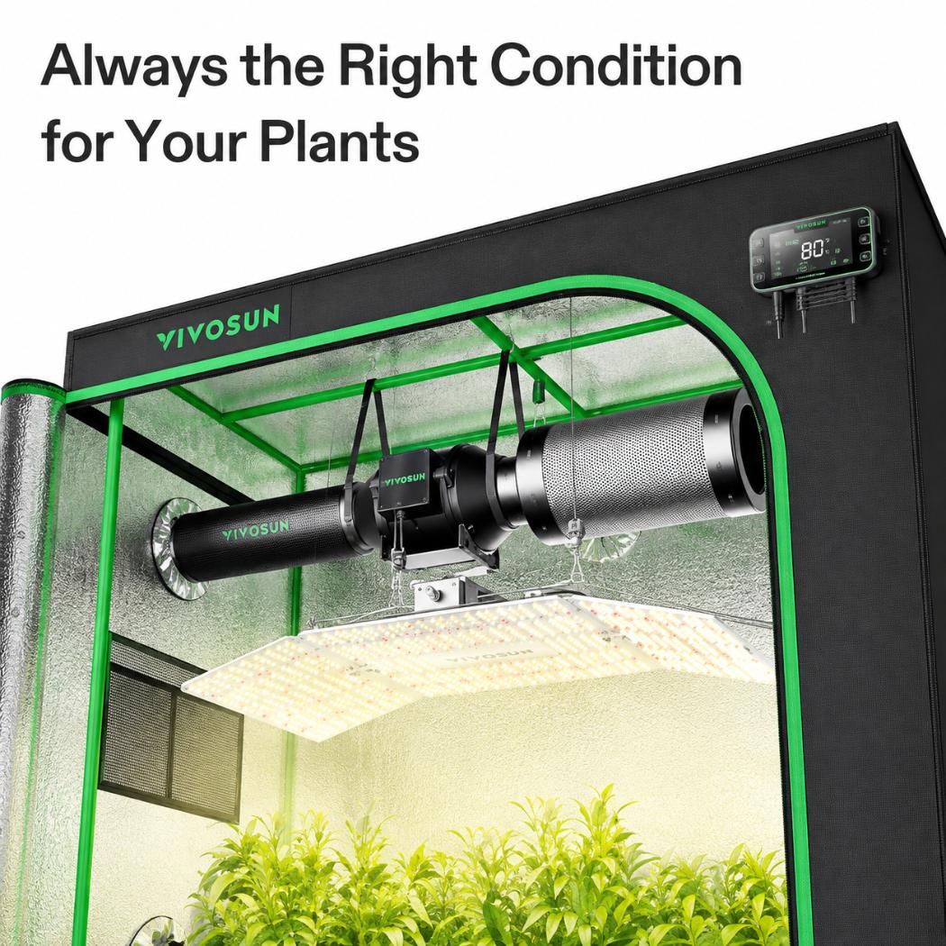 Slimline Smart Grow Tent System | 4x2 ft | 200W Full Spectrum LED