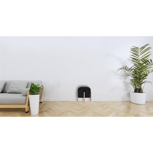 Small Dotted End Table | Solid Mango Wood | Oak Finish | Hand-Carved Accent Table