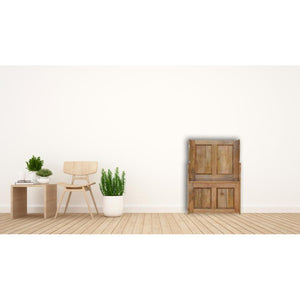 Small Monks Storage Bench | Solid Mango Wood | Oak Finish | Hallway Storage Seat