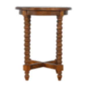 Small Round Mango Wood Tea Table | Natural Timber | Compact Occasional Table