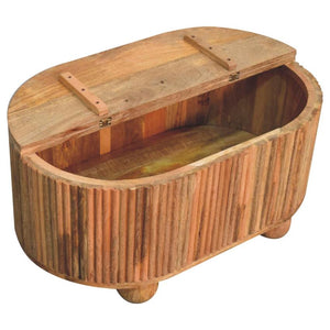 Soba Ball Lid-Up Coffee Table | Solid Mango Wood | Storage Design