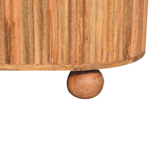 Soba Ball Lid-Up Coffee Table | Solid Mango Wood | Storage Design