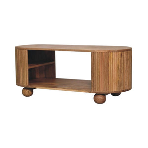 Soba Ball Open Coffee Table | Open Storage | Sculptural Ball Detail