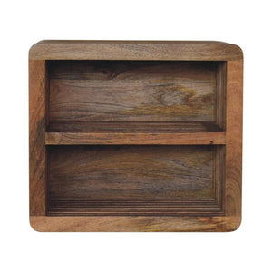 Soba Double-Shelf Wall-Mounted Bedside Table | Floating Open Storage