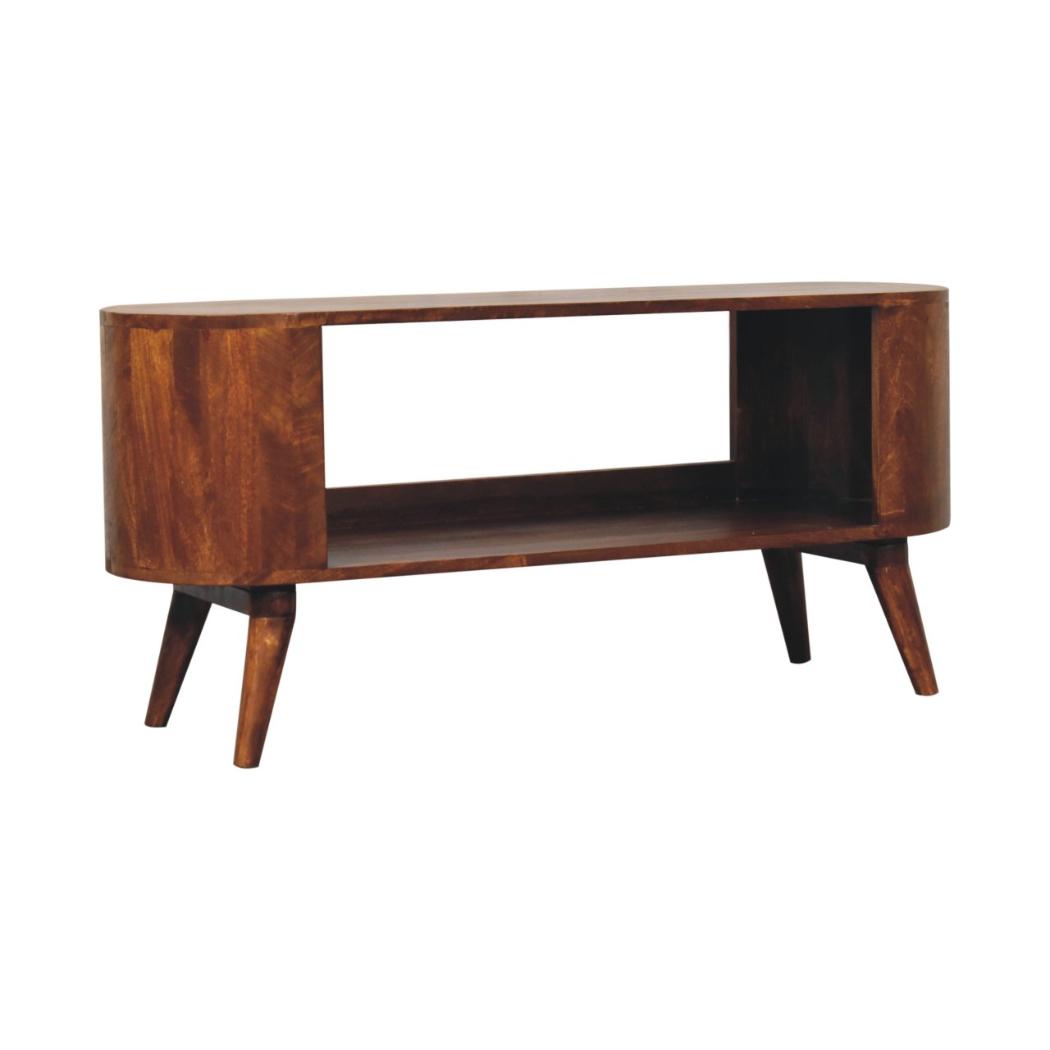 Soba Shoe Cabinet | Chestnut Finish | Entryway Footwear Storage
